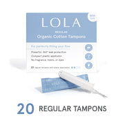 Regular Organic Cotton Tampons, 20 ct by LOLA