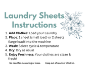 Laundry Detergent Sheets Travel Pack (10 Loads) by Sunella Co.