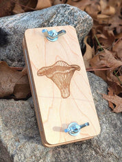 Pocket-Sized Flower Press with Chanterelle Mushroom Design | 2"x4"