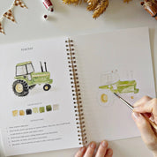 Farm Watercolor Workbook by emily lex studio