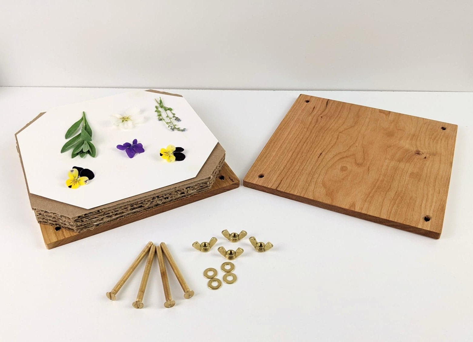 Hardwood Flower Pressing Kit | 7"x7"