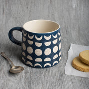 Ink Imprint Stoneware Mug by Danica Studio
