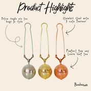 Stainless Steel Tea Strainer by Bamboo Switch