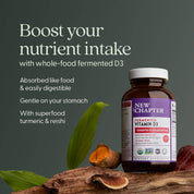 Fermented Vitamin D3 Supplement, 30 Vegan Tablets by New Chapter