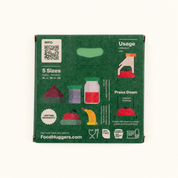 Sage Green Reusable Silicone Food Savers (Set of 5) by Food Huggers
