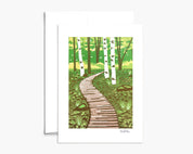 A Path Forward Blank Greeting Card by Nan Onkka Prints