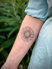 Sunflower Temporary Tattoo by NatureTats