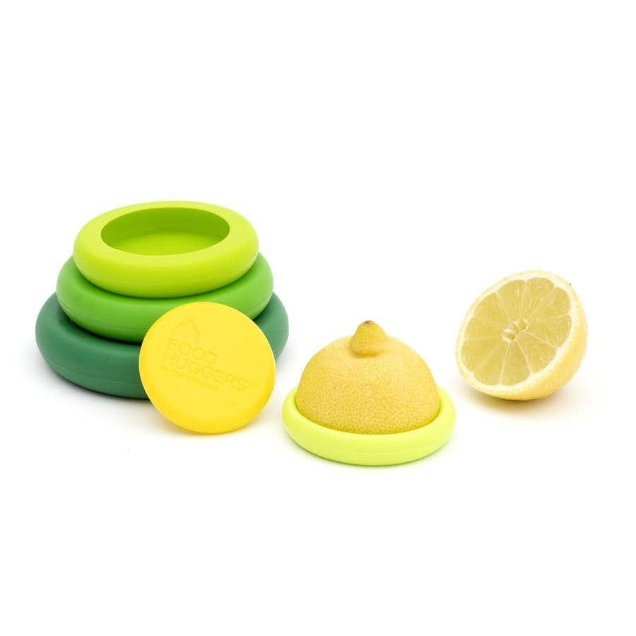 Reusable Silicone Food Savers - Fresh Green (Set of 5) by Food Huggers