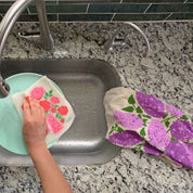 FLOWER GARDEN (Lilacs, Roses) - Tea Towel Set of 2 by The Neighborgoods
