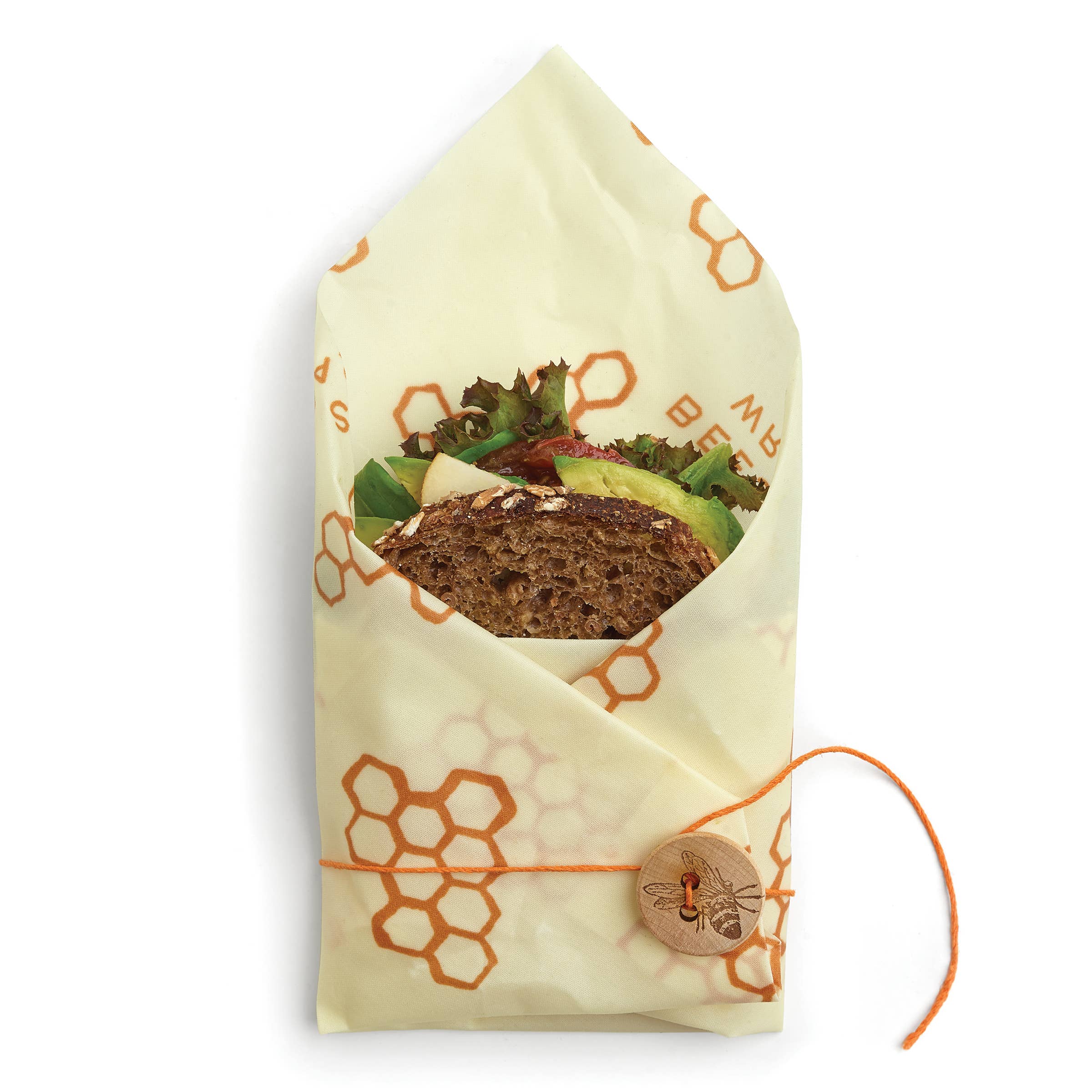 Reusable Beeswax Sandwich Wrap - Honeycomb Print by Bees Wrap