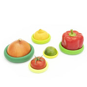 Reusable Silicone Food Savers - Fresh Green (Set of 5) by Food Huggers