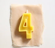 Beeswax Number Birthday Candles by FD Market