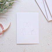Christmas Cheer Paintable Watercolor Notecard Set by emily lex studio
