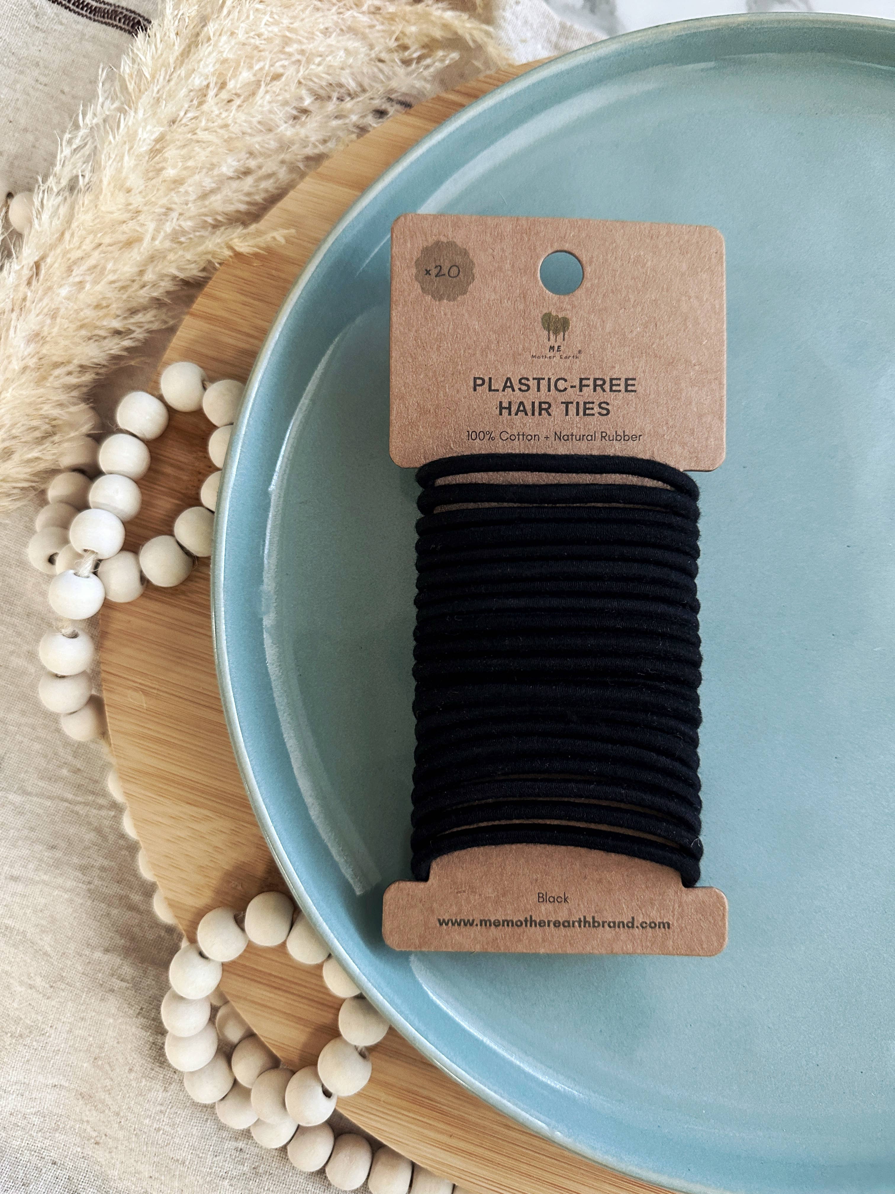 Plastic-Free Hair Ties by Me Mother Earth