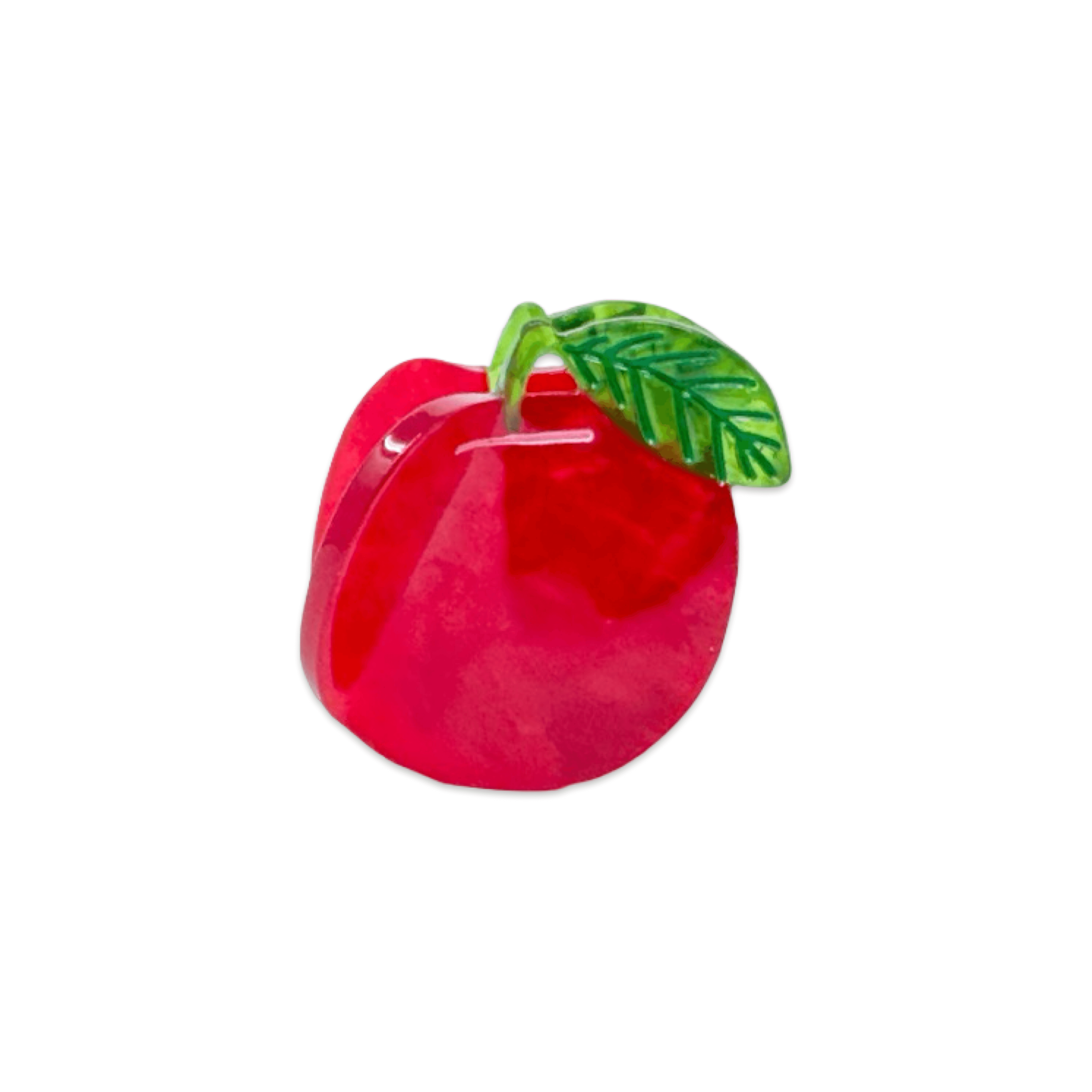 Mini Red Apple Hair Claw Clip by Jenny Lemons