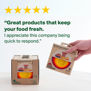 Reusable Silicone Food Savers - Fresh Green (Set of 5) by Food Huggers