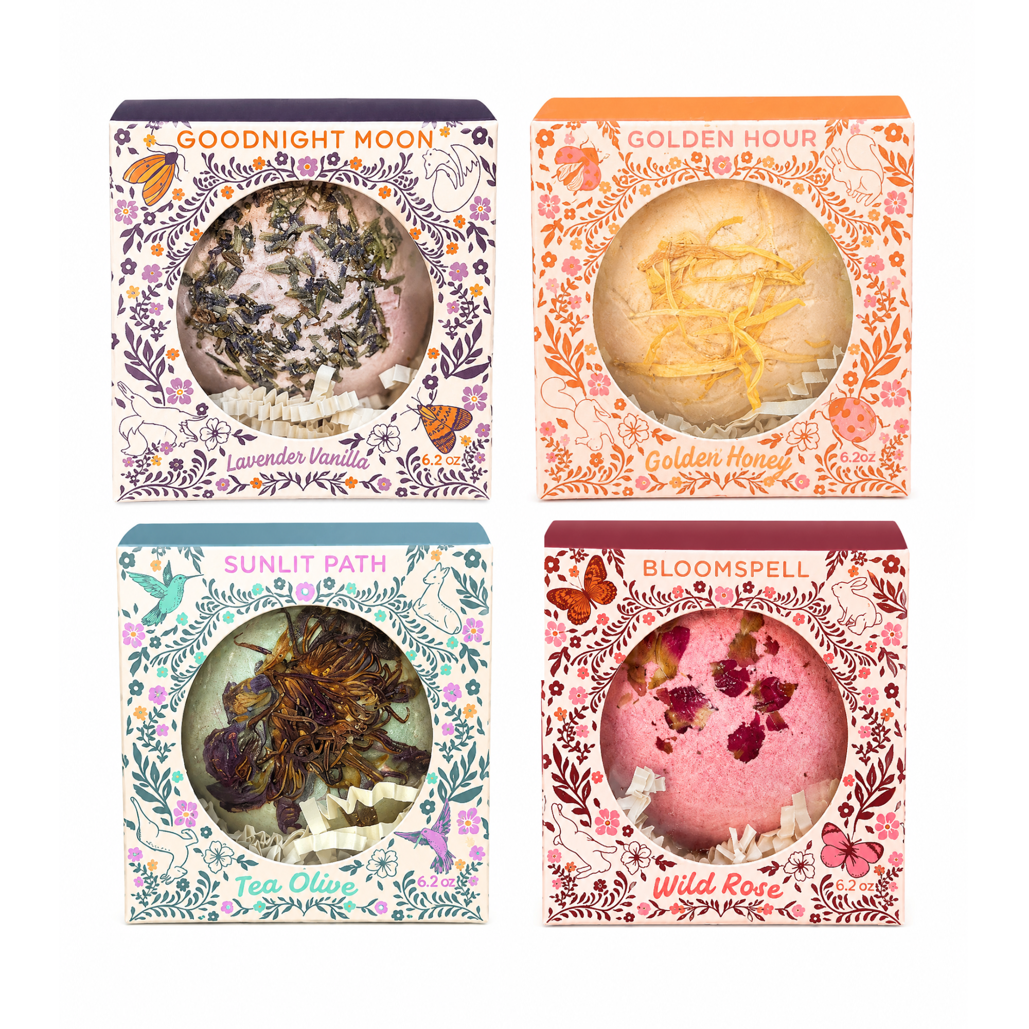 The Golden Hour Bath Bomb in Golden Honey by Sow the Magic