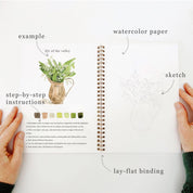 Bouquets Watercolor Workbook by emily lex studio