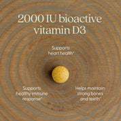 Fermented Vitamin D3 Supplement, 30 Vegan Tablets by New Chapter