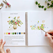 Bouquets Watercolor Workbook by emily lex studio