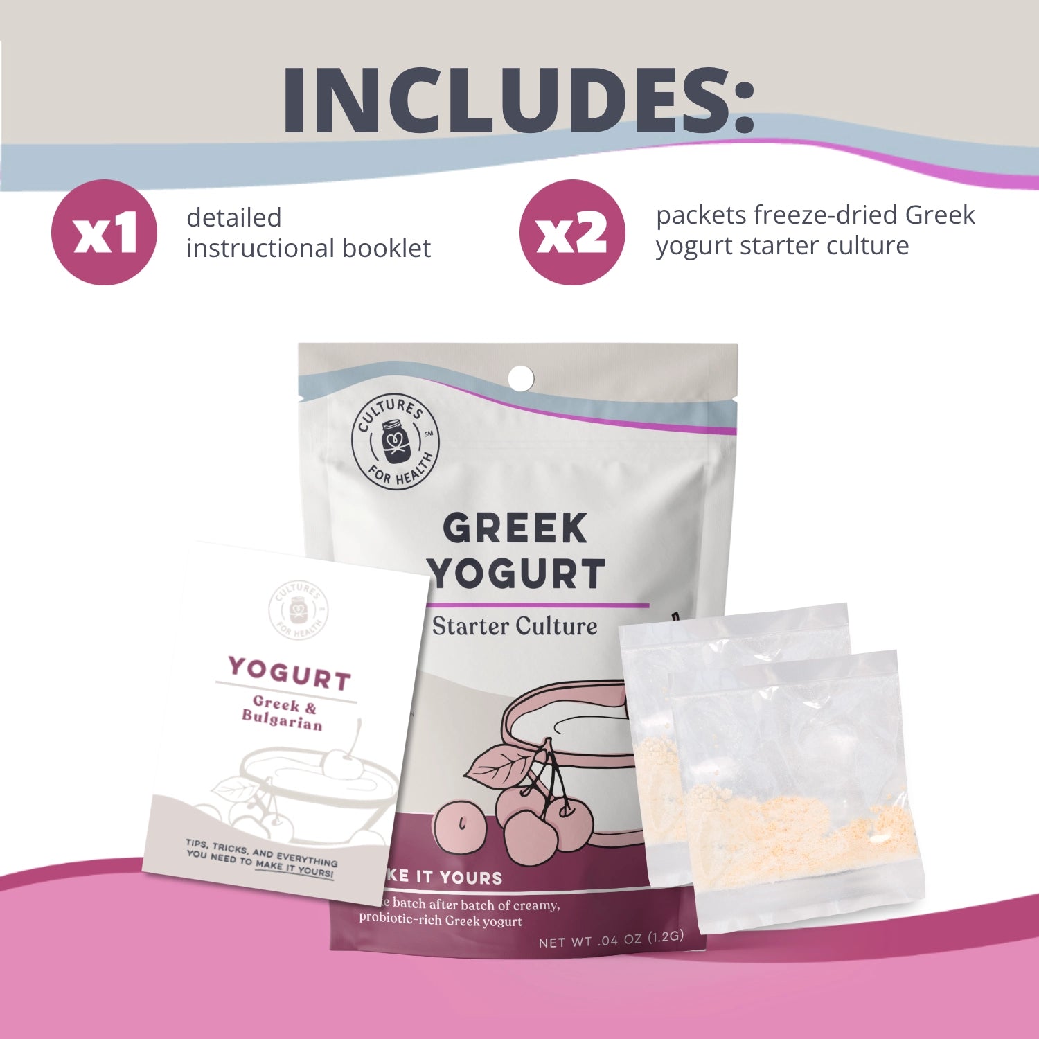 Greek Yogurt Starter Culture by Cultures for Health