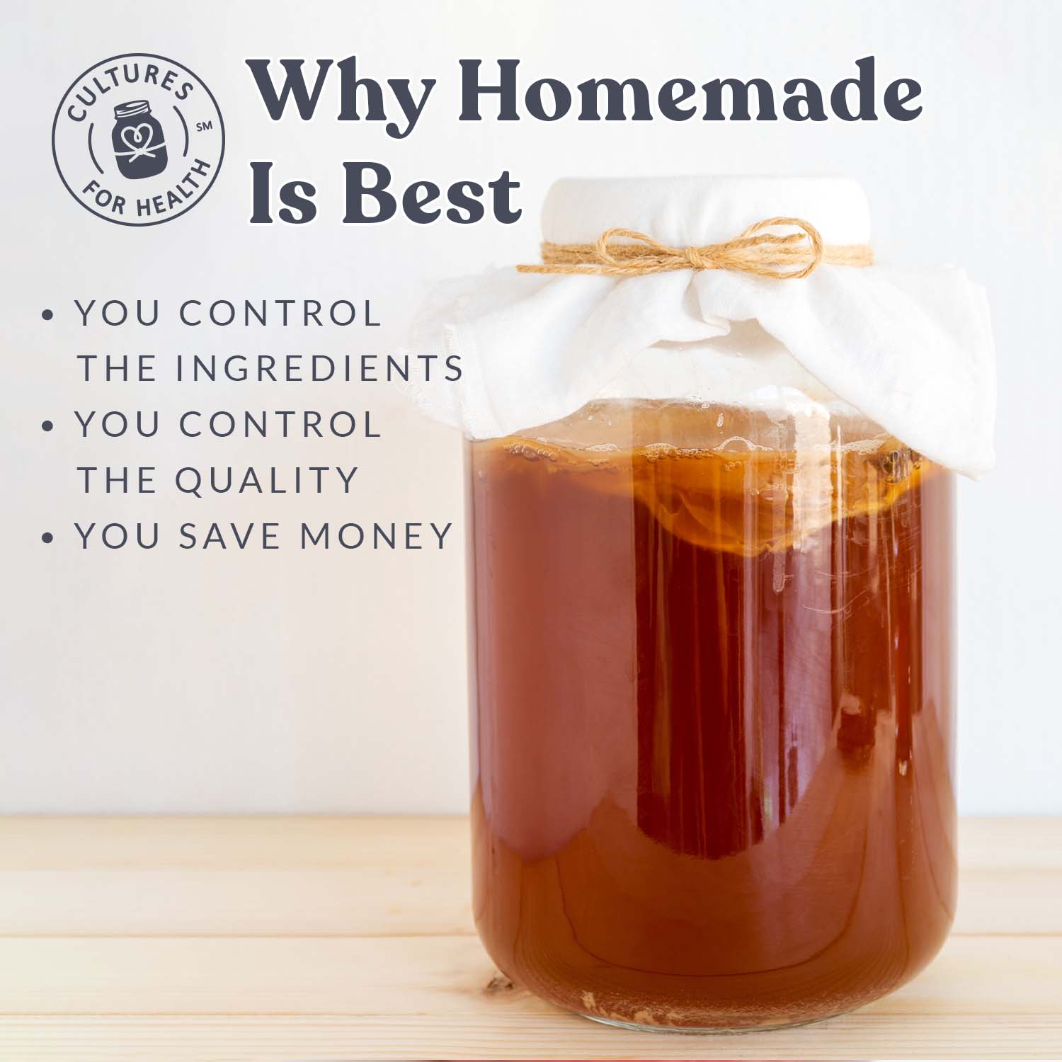 Kombucha Starter Culture by Cultures for Health