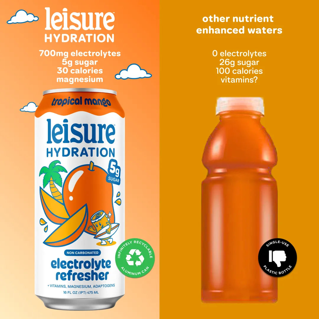Tropical Mango Electrolyte Refresher by Leisure Hydration