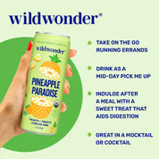 Pineapple Paradise Sparkling Prebiotic + Probiotic Drink by wildwonder