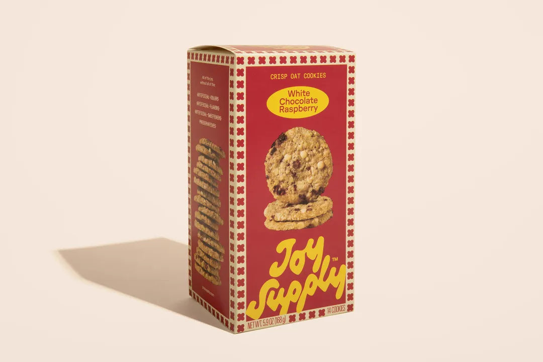 White Chocolate Raspberry Crisp Oat Cookies by Joy Supply