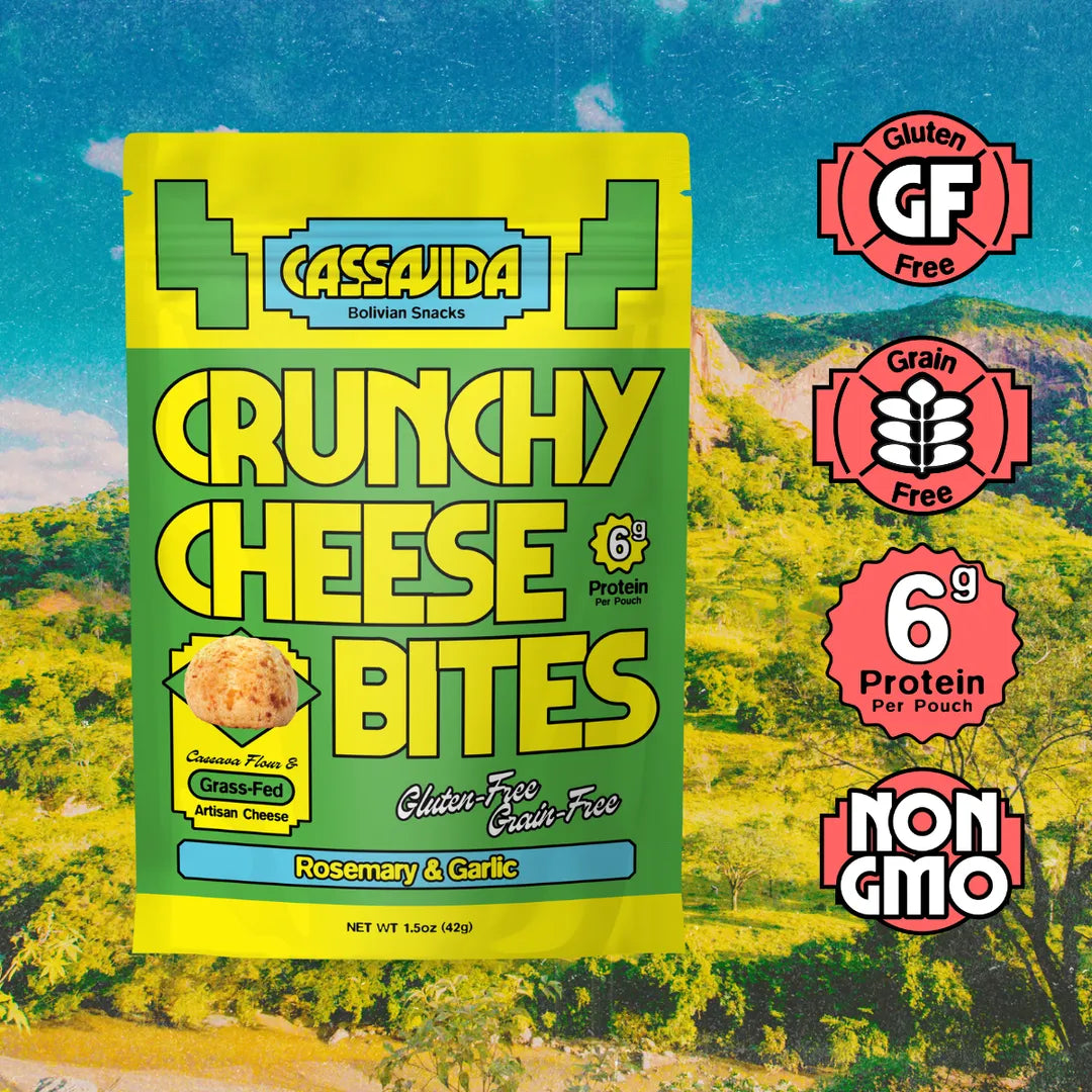 Rosemary Garlic Gluten-Free Cheese Bites: 6 g protein by Cassavida