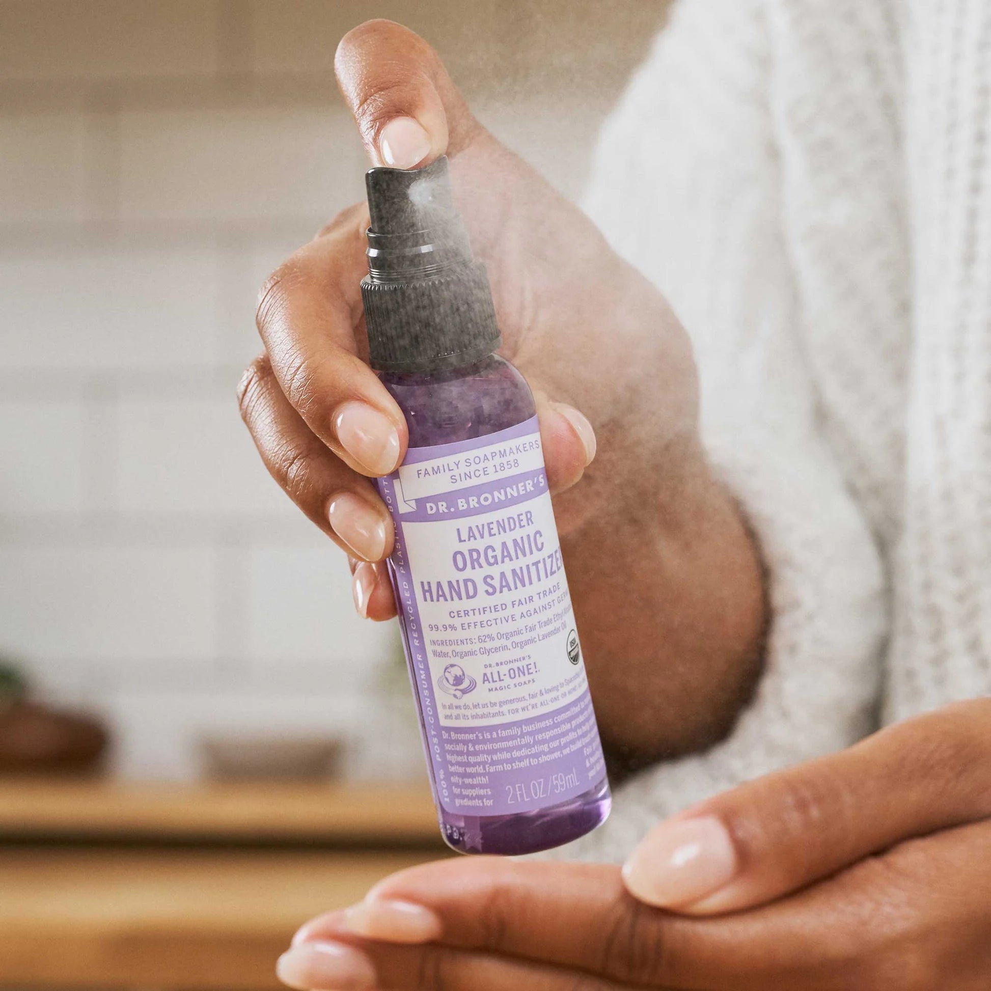 Lavender Organic Hand Sanitizer by Dr. Bronner