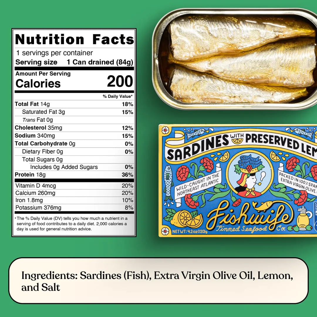 Sardines with Preserved Lemon by Fishwife