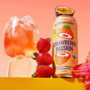 Strawberry Passion Sparkling Prebiotic + Probiotic Drink by wildwonder