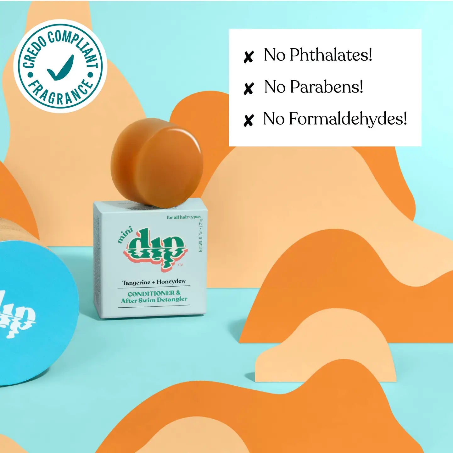 Mini Tangerine & Honeydew Conditioner Bar & After Swim Detangler by Dip
